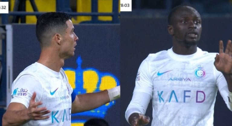 Video: Cristiano Ronaldo’s argument and anger at Mane after he missed this opportunity that Ronaldo miraculously created