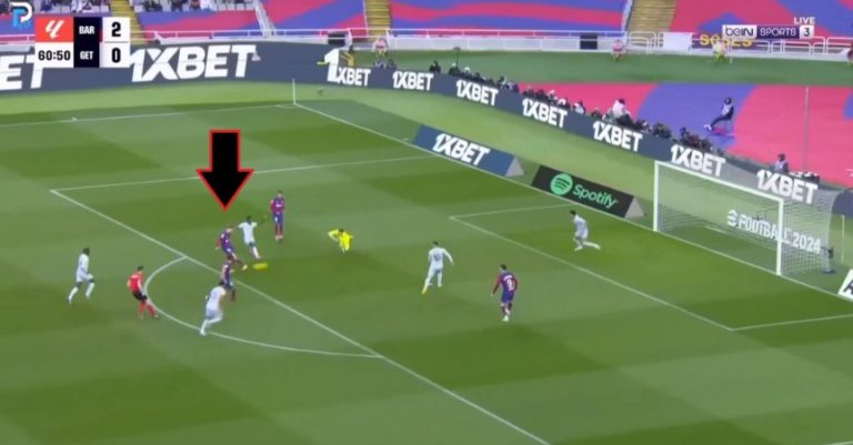 Video: Barcelona’s legendary third goal against Getafe at the feet of Deong a short while ago.