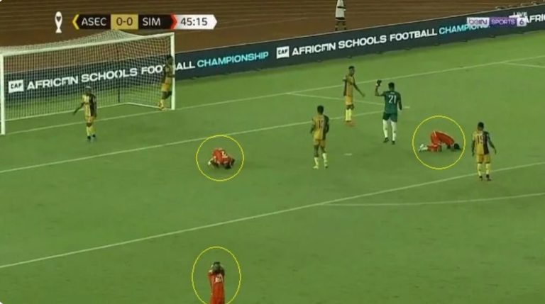 The strangest opportunity in the African Champions League from the Tanzanian Simba player against the Ivorian ASEC Mimosas today