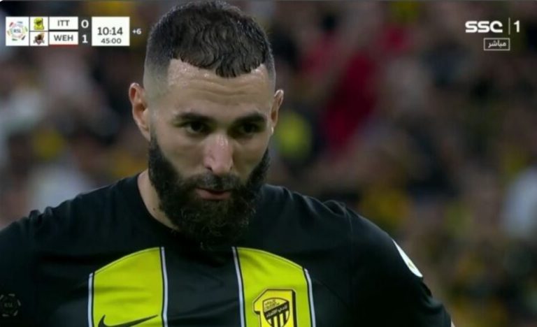 Watch Karim Benzema’s penalty kick against Moroccan Munir El Mohammadi in the Saudi League today