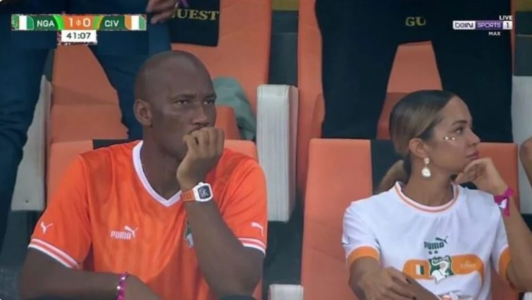 Nigeria’s first world-class and amazing goal against Ivory Coast and Drogba’s reaction.