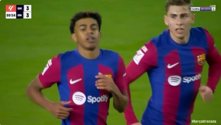 Lamine Yamal’s legendary goal against Granada, which saved Barcelona from losing to Granada in the final seconds