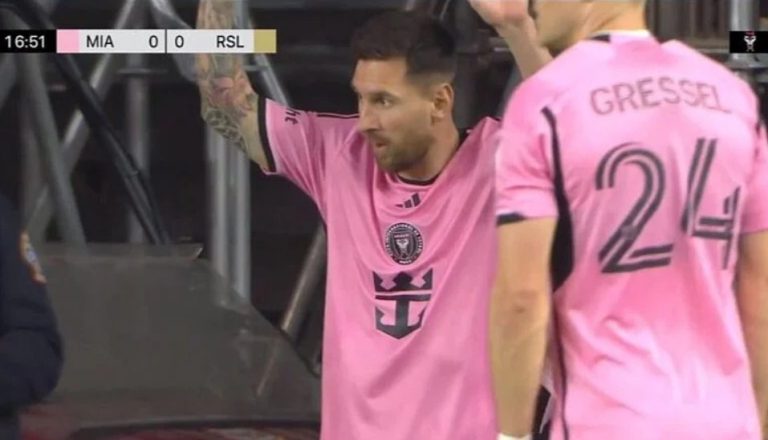 Messi invents a strange way of executing corner kicks directly on goal in his first match with Miami