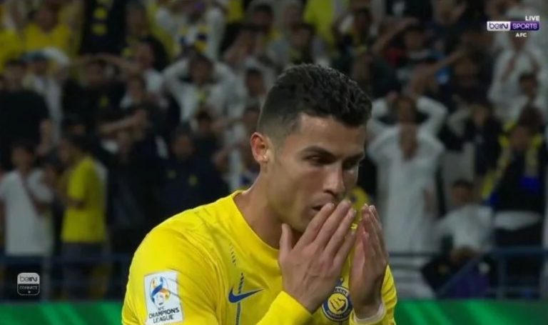 Ronaldo’s amazing and strange opportunity against the UAE goal of Al Ain in the AFC Champions League and his reaction and madness