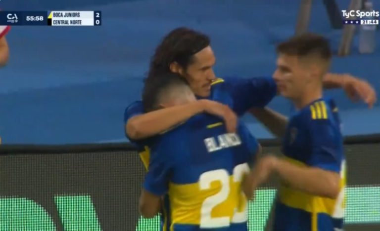 Cavani’s legendary goal from a historic bicycle kick with his team, Boca Junior, in the Argentine Cup, and the reaction and madness of the match commentator