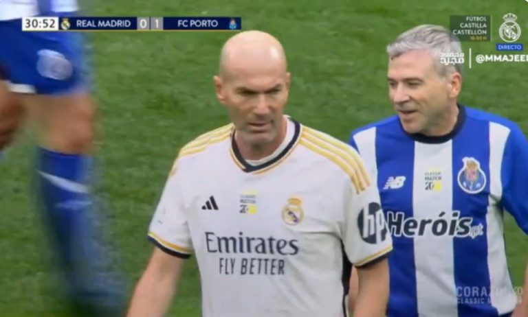 A scenario of wonder and madness is taking place from Zinedine Zidane, who retired from football 18 years ago