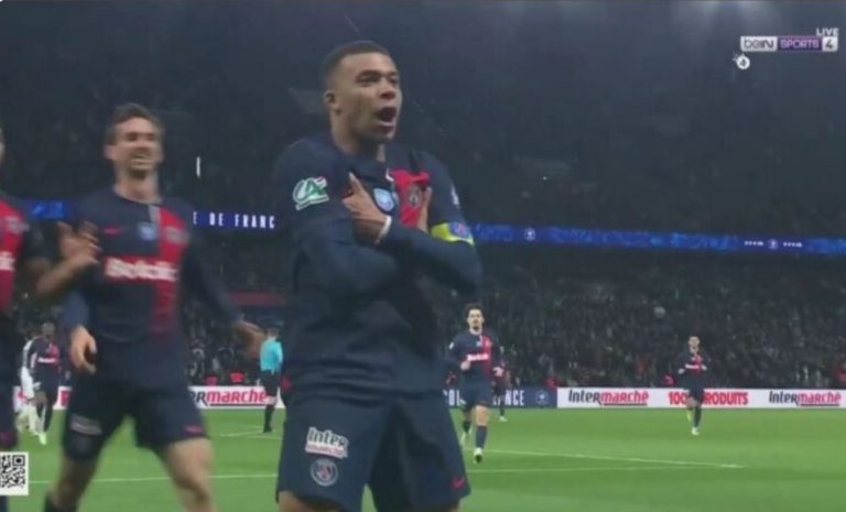 Mbappe’s exceptional goal against Nice in the French Cup quarter-finals