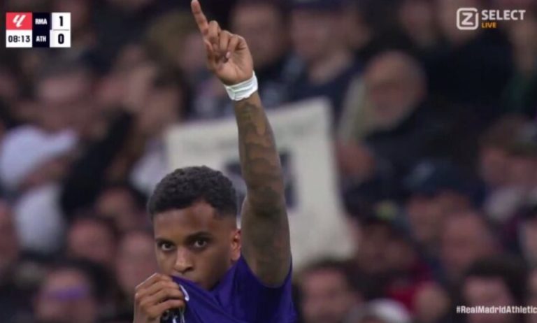 Rodrigo’s world-class goal against Atletico Bilbao a little while ago