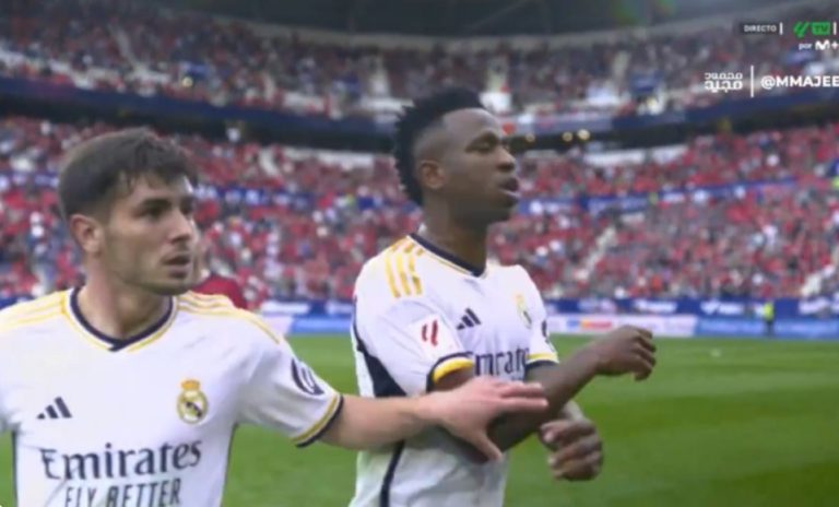 The madness occurred between Vinicius Junior and the match referee, but Moroccan Brahim Diaz decided to save the situation in a strange way