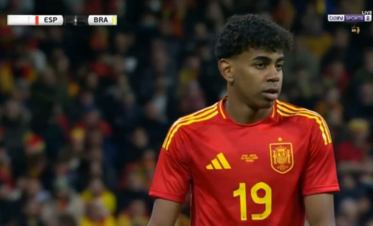 The shot that will cause Lamine Yamal to be expelled from European stadiums because of what he did to the Brazilian players in this embarrassing scene