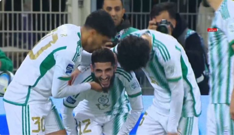 Yacine Benzia’s historic goal against South Africa from a bicycle kick has become the talk of the hour in the Arab world