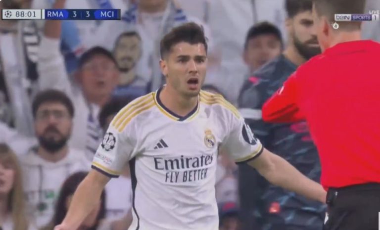 The shot that made Real Madrid fans explode in the stands for Moroccan Brahim Diaz