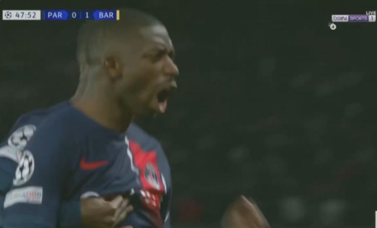 Dembélé’s legendary goal against Barcelona in the Champions League quarter-finals after he toyed with all of Barcelona’s defence