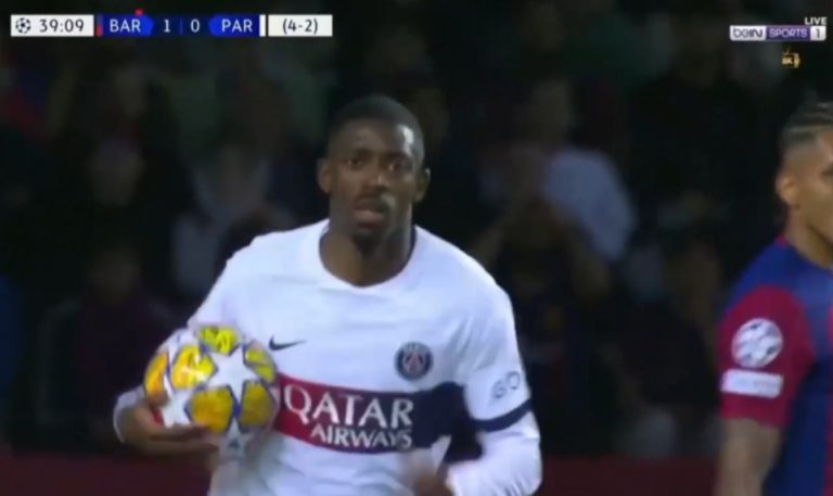 Dembele’s amazing goal against Barcelona in the Champions League quarter-finals