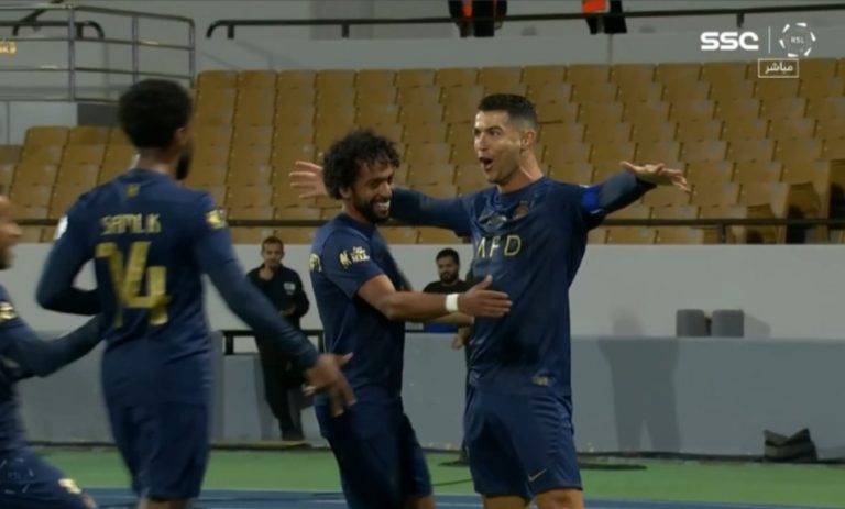 Ronaldo’s first legendary goal from a world-class free kick today