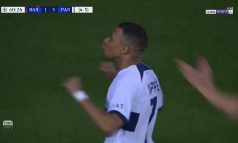 Barcelona goalkeeper Terstegen tried to provoke Mbappe with acrobatic movements before executing the fateful penalty kick, so look what happened in the end.