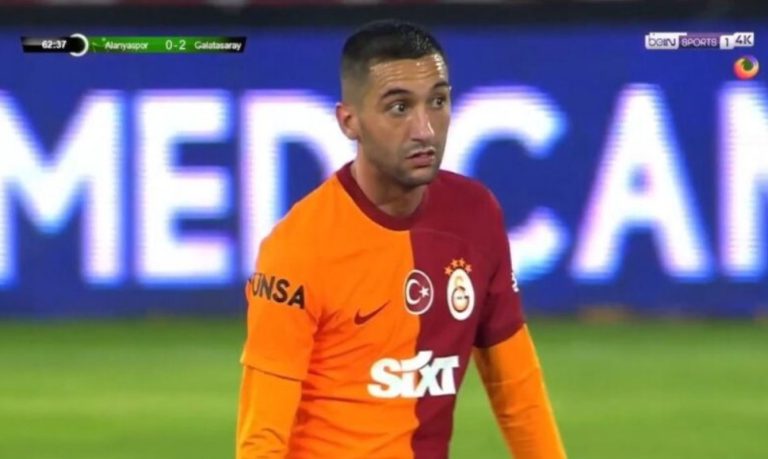 Hakim Ziyech’s world-class and legendary goal with his team Galatasaray in the Turkish League after a historic shot