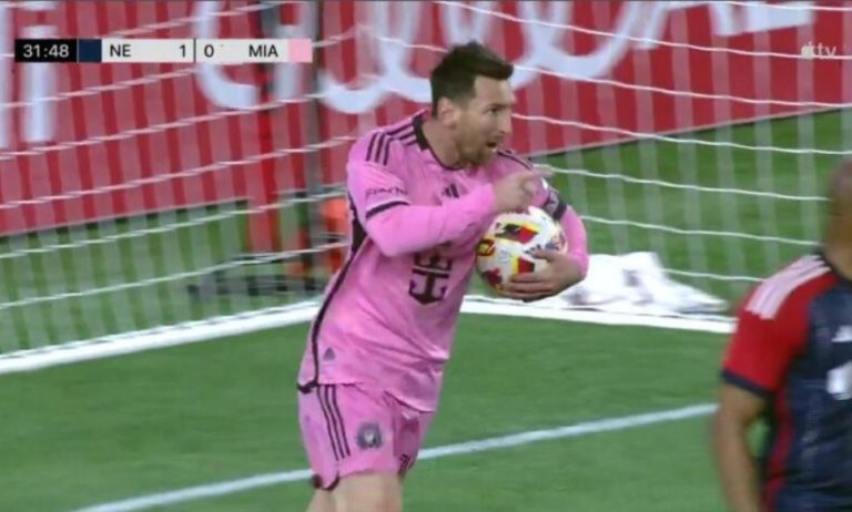 Messi’s very wonderful goal with his team, Inter Miami, against New England, after a genius move and a fantastic finish