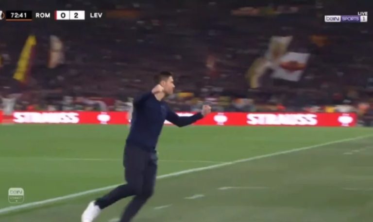 Bayern Leverkusen’s legendary second goal against Roma in the heart of the Olimpico Stadium, Xabi Alonso’s reaction and his historic joy