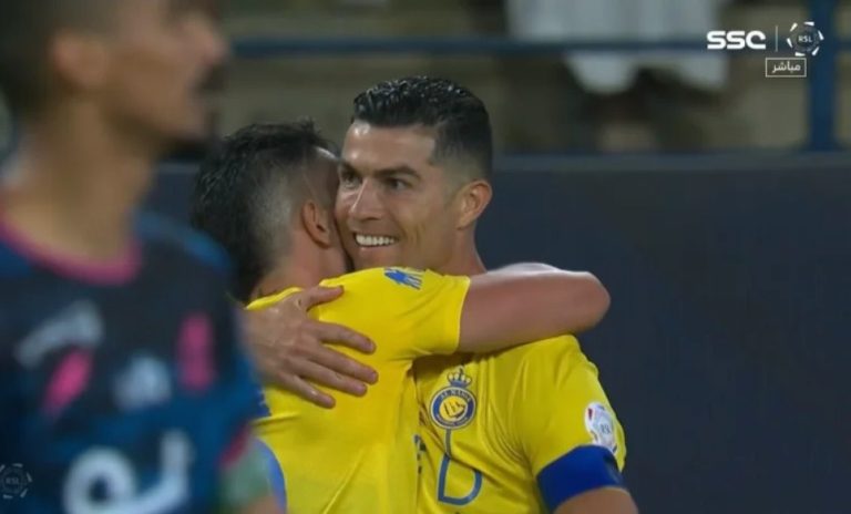 Ronaldo’s legendary hat-trick goal in the Saudi League a while ago