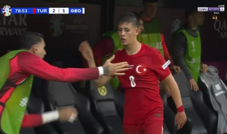 The moment of Turkish Arda Guler’s historic exit against Georgia and the reaction of the Turkish fans