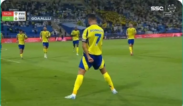 Ronaldo’s world-class goal against Real Madrid from a fantastic free kick in the Saudi League