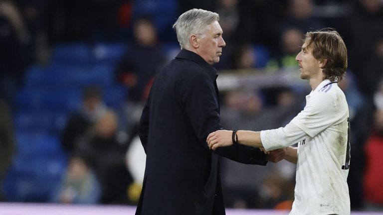 Modric told Ancelotti, pointing to the Real Madrid star: He is the best in the team this season