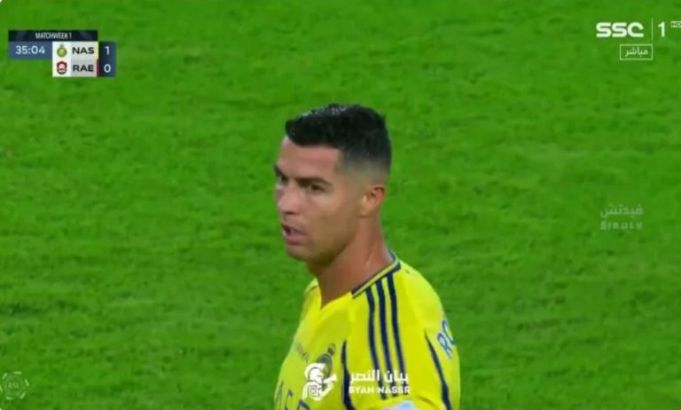 Ronaldo’s world-class goal in the Saudi League today