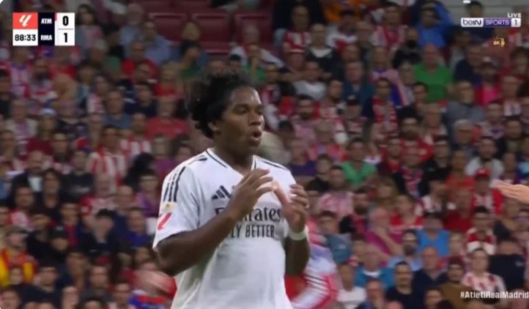 The wonder that the Brazilian Endrick did in the last seconds against Atletico Madrid in the derby