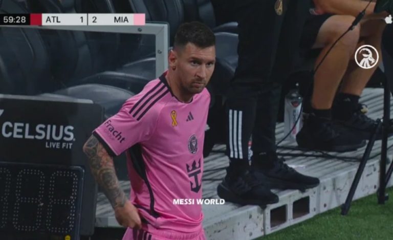 Messi’s historic entrance moment and the hysterical reaction of the opposing fans in the Inter Miami and Atlanta United match