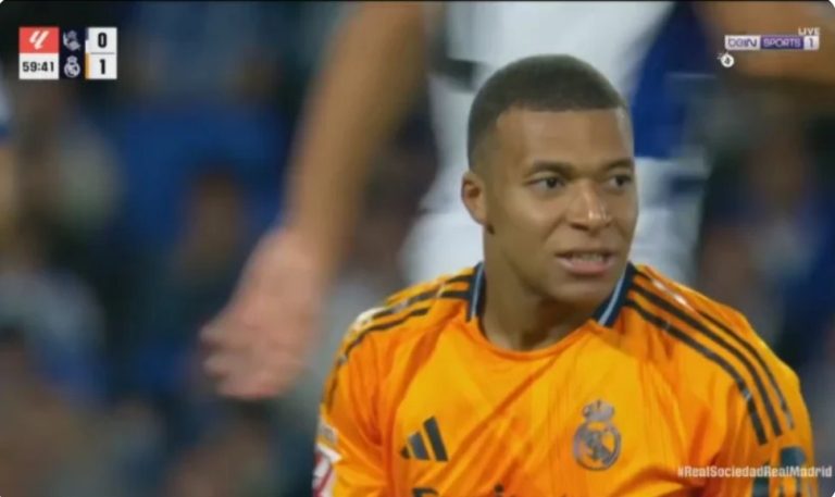 Mbappe’s world-class skill with Real Sociedad player near the touchline