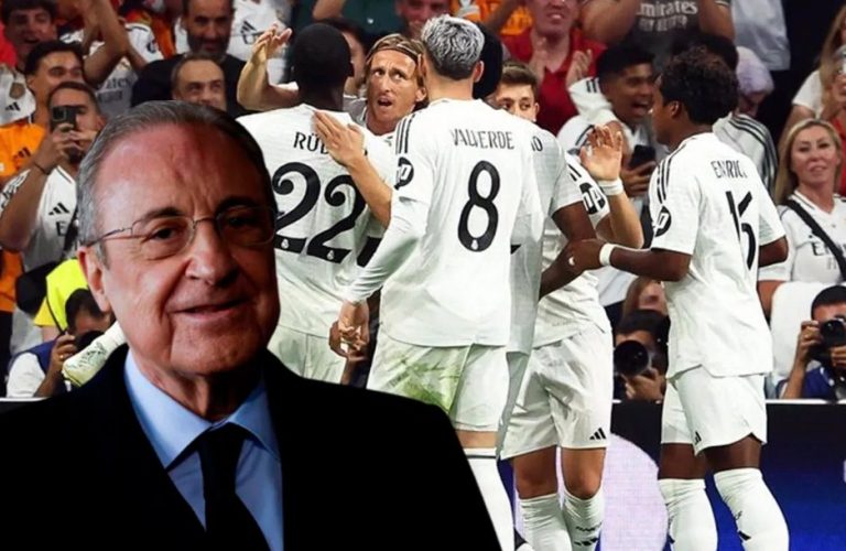 Neither Mbappe nor Bellingham… Perez went down to the Real Madrid dressing room to greet this player for his fantastic performance