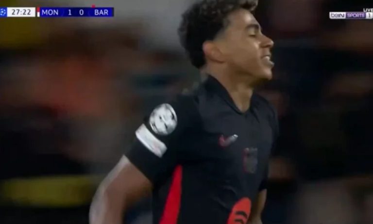 Lamine Yamal’s amazing goal against Monaco in the Champions League