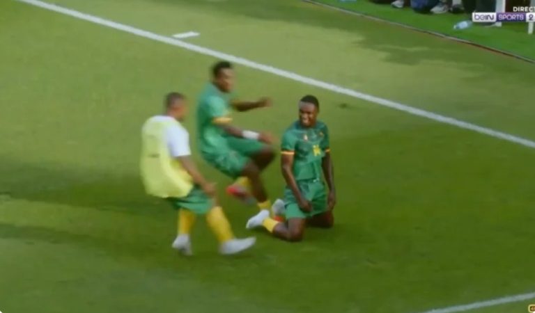 The fantastic free kick that sealed Cameroon’s place in the Africa Cup of Nations