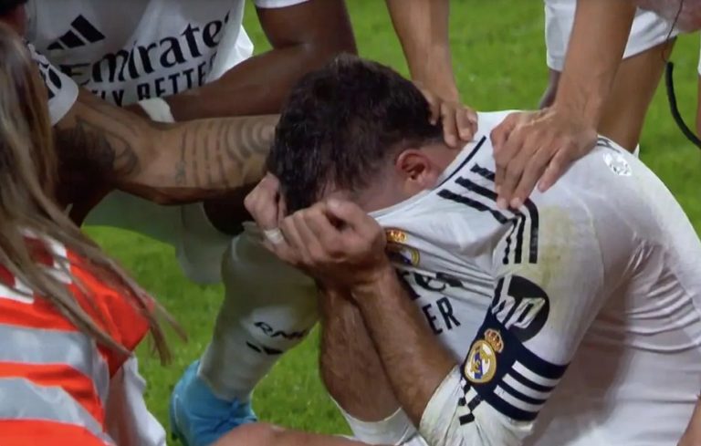 Carlo Ancelotti and Real Madrid players in sho.ck after Carvajal’s difficult injury against Villarreal