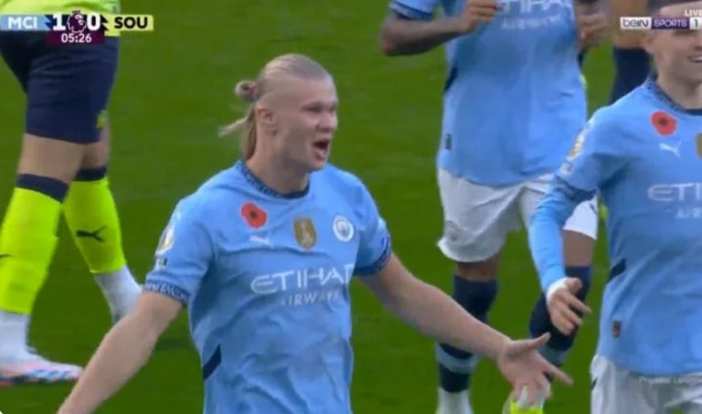 Haaland’s amazing and fantastic goal against Southampton in the English Premier League today