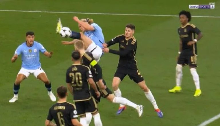 Erling Haaland scored a historic goal with an incredible back-heeled bicycle kick into the net against Sparta Prague in the UEFA Champions League