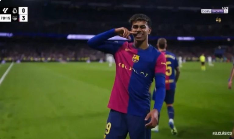 Lamine Yamal’s world-class goal against Real Madrid is his first in El Clasico
