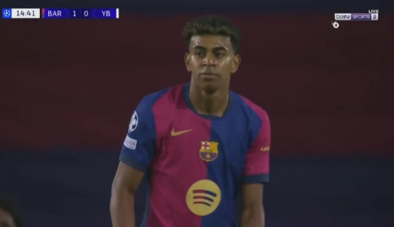 Lamine Yamal’s world-class skill against Young Boys players in the Champions League and the fans’ reaction