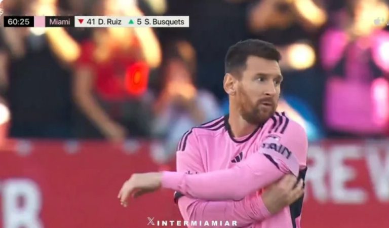 The cra.zy shot that happened with Messi in Canada and the reaction of the Toronto fans