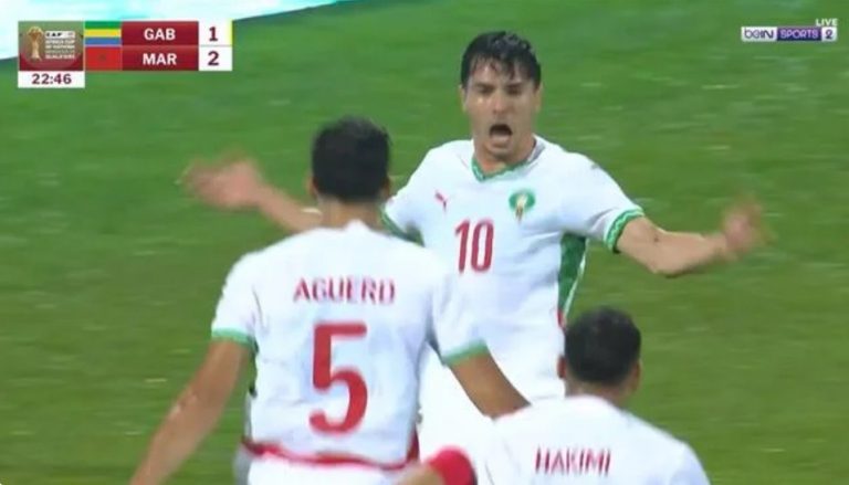 Moroccan Brahim Diaz writes a legendary scenario in the African Nations Cup qualifiers, scoring two goals in 180 seconds in the Gabon-Morocco match