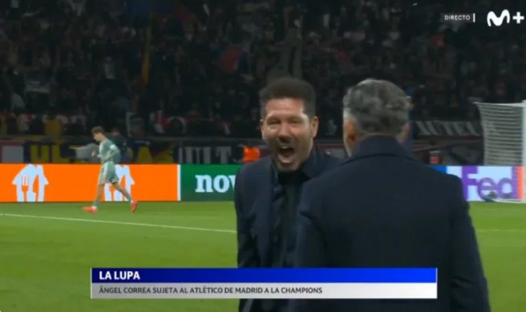 Diego Simeone’s celebration that became the talk of the world after his team’s victory over Paris in the last second of the match