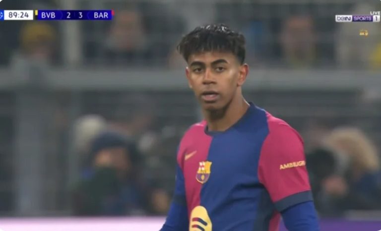 Watch the fantastic counterattack executed by Lamine Yamal in Barcelona’s winning goal against Dortmund in the Champions League