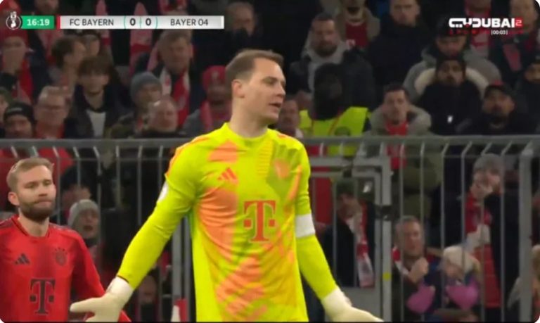 The scene of Manuel Neuer’s expulsion that sh.ocked the whole world and caused Bayern Munich to lose and be eliminated from the German Cup