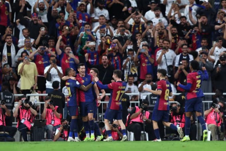 Barcelona star ex,plodes with anger after winning the Super Cup against Real Madrid