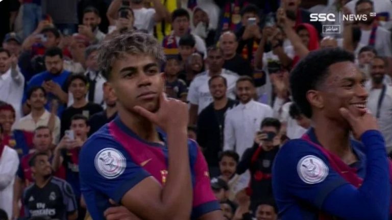 Historic shot: A special camera from the stands shows Lamine Yamal’s fantastic goal against Real Madrid in El Clasico, amidst an indescribable and amazing reaction