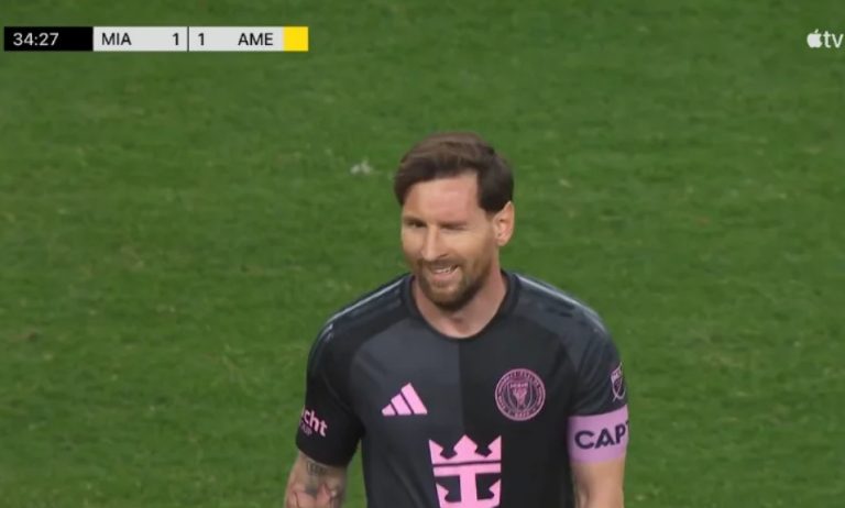 Messi scores a rare goal in his football history in his first appearance before the start of the American League