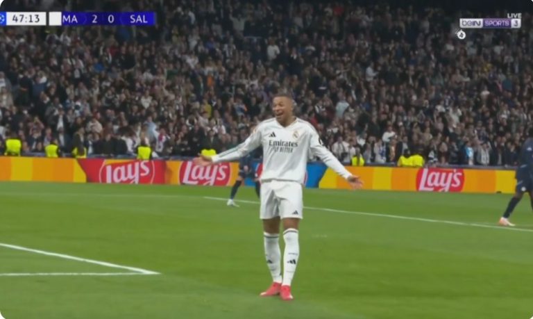 Urgent and official: The scene that will be recorded in the Champions League in the name of Kylian Mbappe after the r,obbery he committed in this amazing goal
