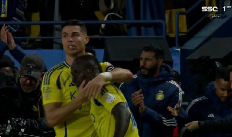 Ronaldo’s amazing goal after a world-class assist from Senegalese Sadio Mane