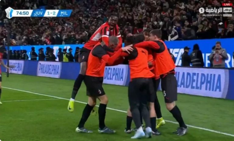 Watch Milan’s amazing and strange winning goal against Juventus, which decided their qualification to the Italian Super Cup final